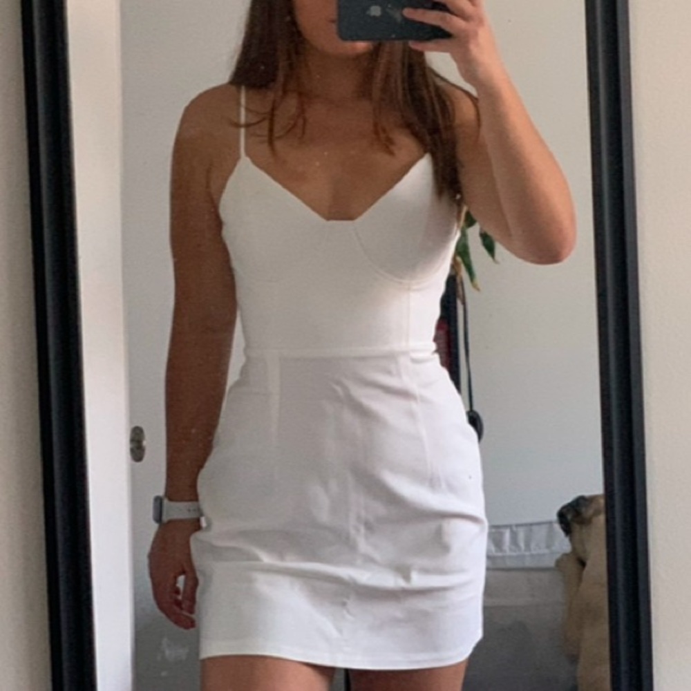 Princess Polly cream dress